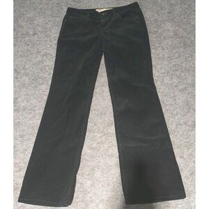 LOFT Original Boot Black Corduroy Jeans Women's Size‎ 8 w/ flaw